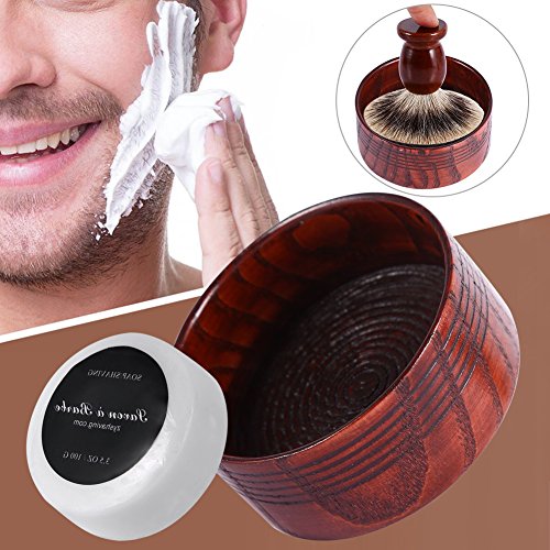 Tazón De Espuma De Afeitar, Jabón De Afeitar De Madera, Tazón De Crema De Jabón De Afeitar De Espuma Para Hombres Para Cuencos De Jabón Herramienta De Accesorios De Tazón De