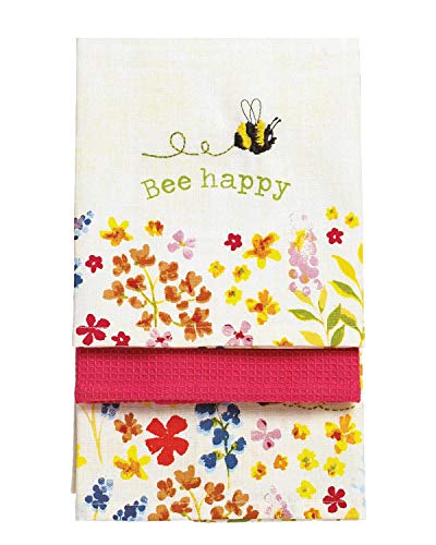 undercover lingerie 3 Pack Cooksmart Tea Towels 9644 Bee Happy