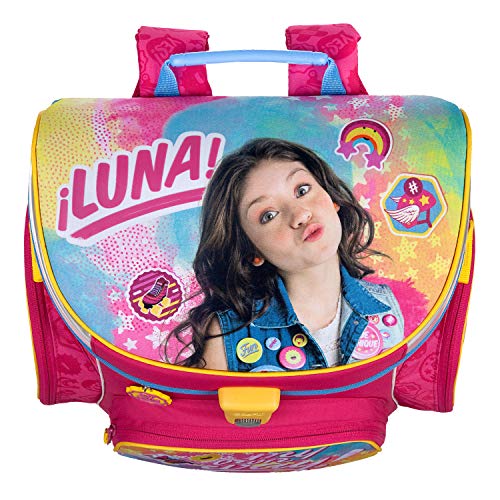 Undercover Mochila Escolar con Estuche Escolar, Bolsa para Zapatos, Estuche y Bolsillo en el Pecho, de Disney Soy Luna, 5 Piezas, Mochila Escolar, 40 cm, Rosa (Rosa) - 10011502