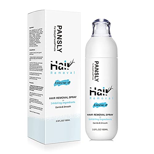 100 ML Spray de depilación de, spray de depilación para piernas, brazos, depilación suave para rostro, axilas, brazos, piernas, bikini, producto depilatorio no irritante para mujeres y hombres