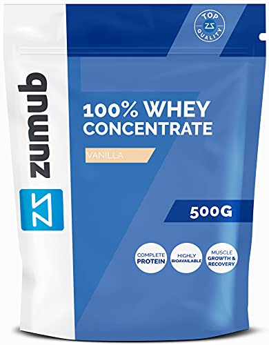 100% Whey Concentrate | Suplementos de Proteínas (Vainilla, 500g)