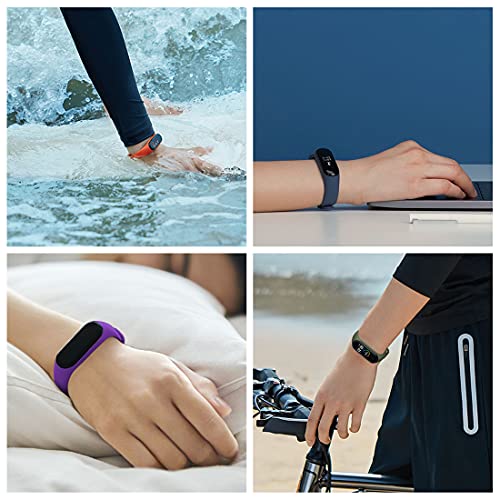 15 Piezas Correa Xiaomi Mi Band 4 para Xiaomi Mi Band 4 / Correa Mi Band 3, Pulseras Xiaomi Band 4 / Mi Band 3 Silicona Pulsera de Correas de Repuesto Suave, Transpirable, Resistente al Sudor