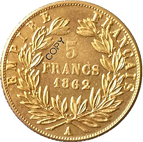 1862 Francés 5 francos-Copia de la Moneda de Napoleón III