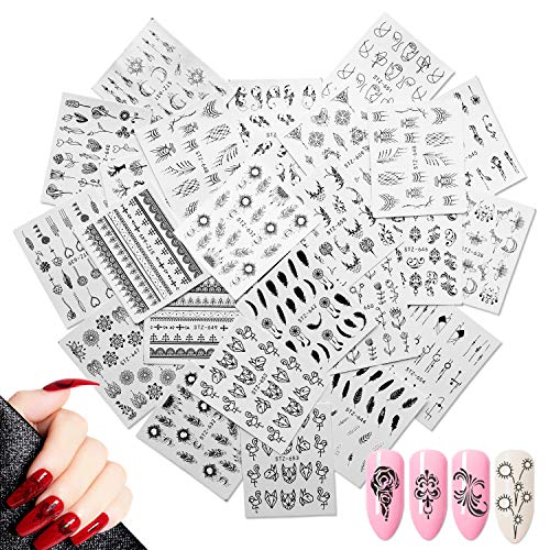 24 Hojas Dream Catcher Transferencia Agua Pegatinas Uñas,MWOOT Nail Art Stickers Atrapasueños Calcomanías Uñas Etiquetas Engomadas para DIY Nail Tips Decoracion