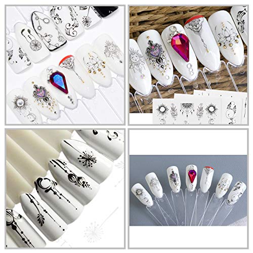 24 Hojas Dream Catcher Transferencia Agua Pegatinas Uñas,MWOOT Nail Art Stickers Atrapasueños Calcomanías Uñas Etiquetas Engomadas para DIY Nail Tips Decoracion