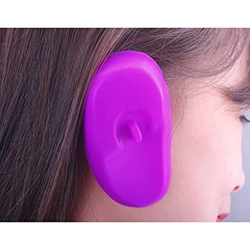 3 pares de almohadillas reutilizables de silicona para el oído de peluquería tinte para colorear cubierta de tinte para el cabello protector de orejeras protectores de salón herramienta de peinado