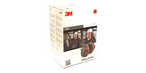 3M PELTOR X3P3 Orejeras para casco con anclaje P3E 32db (1 orejera/caja), rojo