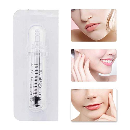 5pcs 0.3ml Ampolla Head, Hyaluronic Pen Accesorio Ampolla Head Aguja Head Masaje Atomizador Beauty Machine Pen para levantar los labios Herramienta de cuidado de la piel antiarrugas