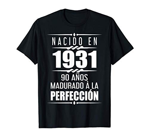 90 años Regalos Hombres Mujer 90 Cumpleaños Camiseta