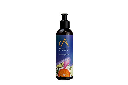 Absolute Aromas Equilibrium Aceite de Baño y Masaje – Bergamota, Incienso y Vetiver Aceites Esenciales Puros en Jojoba, Almendra Dulce y Onagra – Aceite Corporal Natural Calmante