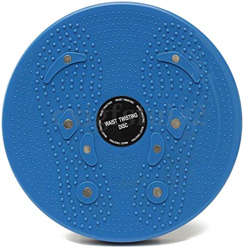 Acacia person Twist Cintura Torsión Disc Junta Ejercicio Aeróbico Fitness Reflexología Imanes Balance Equipo de Ejercicio Junta (Azul)