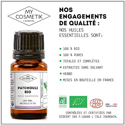 Aceite esencial de Pachuli orgánico - MY COSMETIK - 10 ml