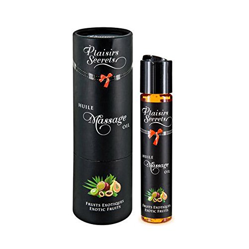 Aceite Masaje Comestible de Frutas Exóticas 59 ml. – Plaisirs Secrets Paris