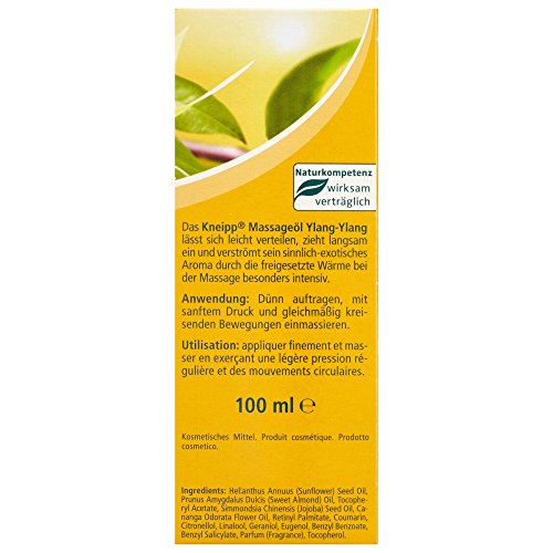 Aceite nutritivo para masajes Ylang-Ylang de Kneipp, 100 ml