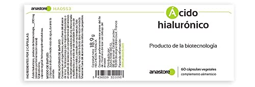 ÁCIDO HIALURÓNICO, PRODUCTO DE BIOTECNOLOGÍA * 100 mg / 60 cápsulas * Articulaciones (dolor de articulaciones, inflamación), Inmunitario (respiración), Piel (antiedad, hidratación), Visión