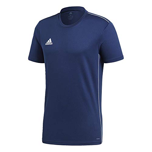 Adidas Core 18 Training Jsy, Camiseta Hombre Azul (Dark Blue/White), XL