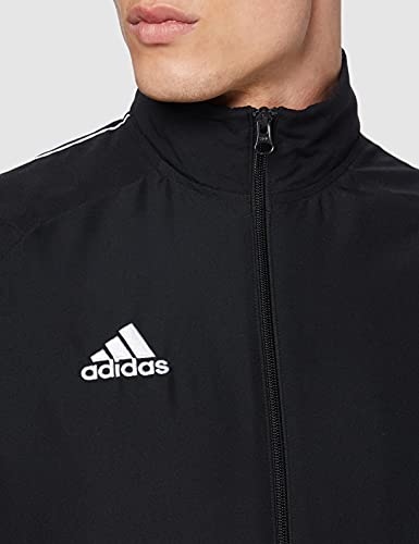 adidas Core18 Pre Jkt Chaqueta de Deporte, Hombre, Negro (Negro/Blanco), M