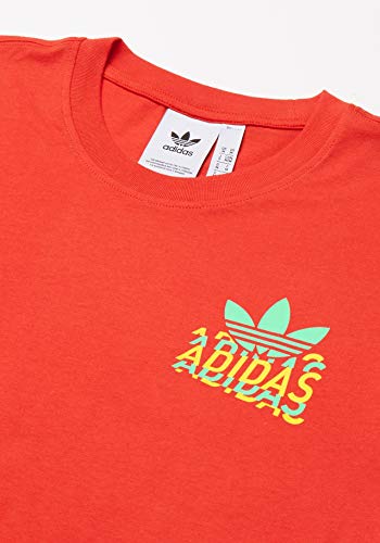 adidas Multi Fade SP T Camiseta de Manga Corta, Hombre, Lush Red, L