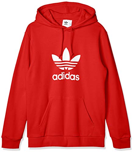 adidas Trefoil Hoodie Sudadera, Hombre, Lush Red, 2XL