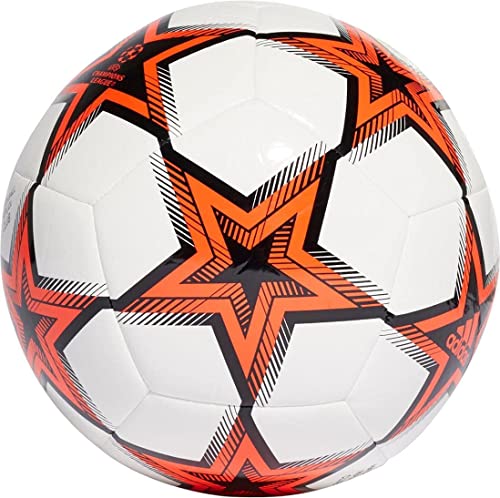 adidas unisex-adult Finale 21 Club Soccer Ball White/Black/Solar Red 4