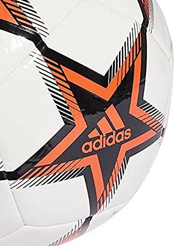 adidas unisex-adult Finale 21 Club Soccer Ball White/Black/Solar Red 4