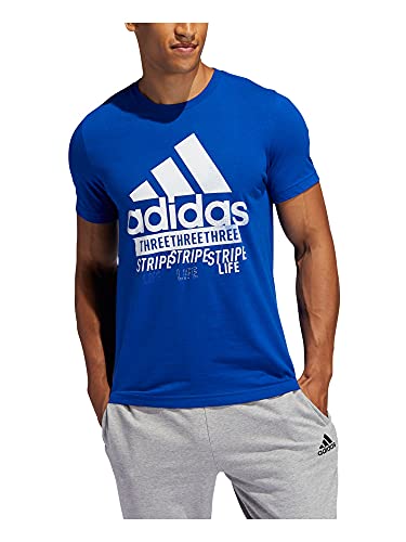 adidas Work in Progress - Camiseta de Manga Corta para Hombre, Hombre, Manga Corta, F19AXGM250, Collegiate Royal, Small