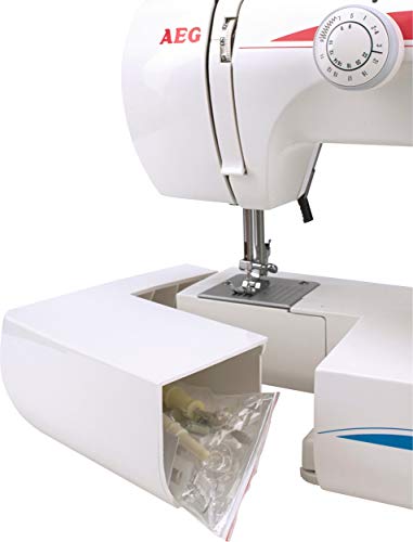 AEG Maquina de Coser AEG-124, blanco, 43