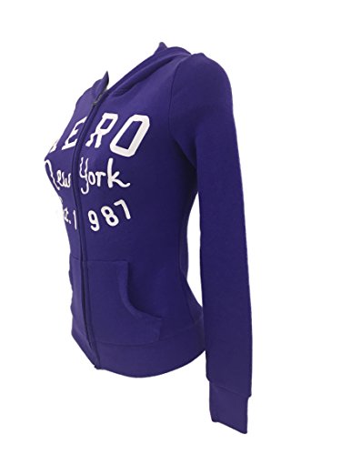 Aeropostale Mujer Sudaderas Zip & Cap violeta XS