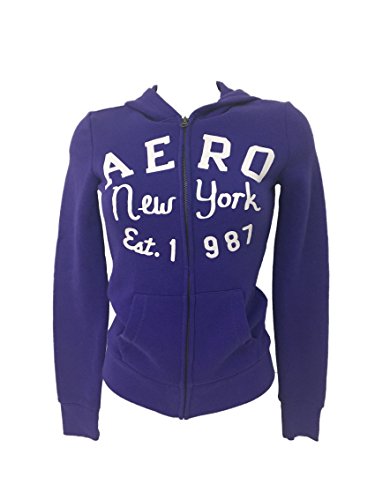 Aeropostale Mujer Sudaderas Zip & Cap violeta XS