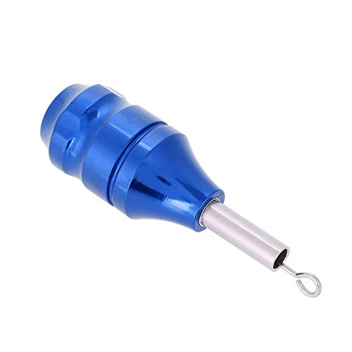 Agarre del Tatuaje, El cartucho de tatuaje de aleación de aluminio de 25 mm con empuñadura estriada, la máquina de tatuaje para los suministros de tatuaje Body Art Tools-3 colores (blue)