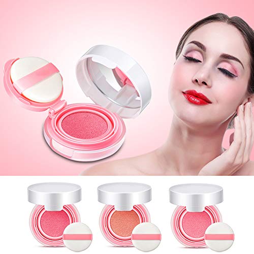 Air Cushion BB Cream Blusher, Maquillaje Pasta Nude Makeup Rouge Cream, Duradero Impermeable A prueba de sudor Rubor al horno para la vida diaria/Escuela/Fiesta(03)