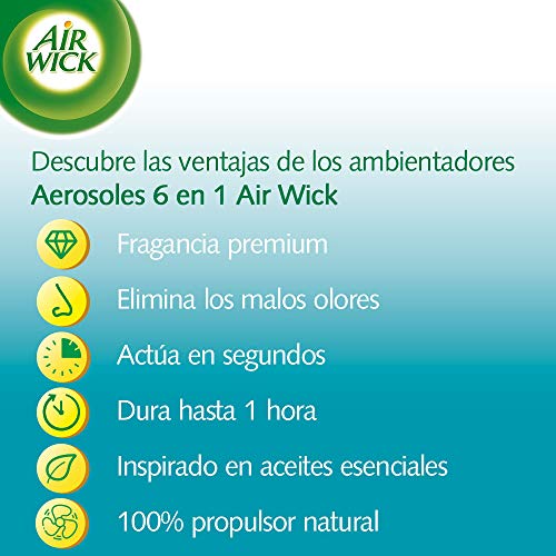 Air Wick - Ambientador spray, esencia para casa con aroma a White Bouquet