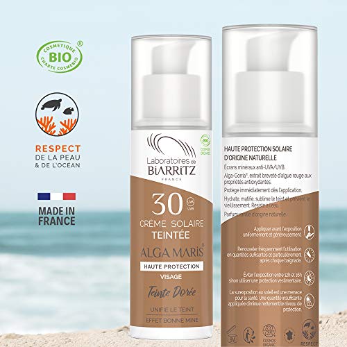 Alga Maris - Lab. Biarritz Crema Facial Solar Color Golden Spf30 50Ml. 50 ml