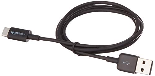 Amazon Basics - Cable USB tipo C a USB-A 2.0 macho (0,9 m), color negro