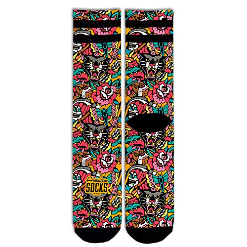 American Socks Bulldog - Mid High S/M - Calcetines de deporte para hombre y mujer, Calcetines de Crossfit, Calcetines de Padel, Calcetines de Running, Calcetines de Ciclismo, Bici y Skate.