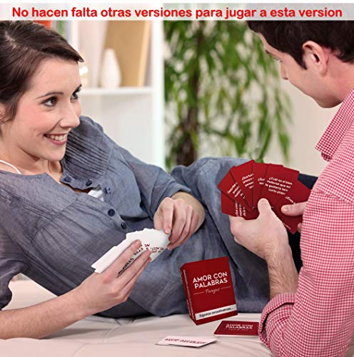 AMOR CON PALABRAS - Parejas - Sigamos conociéndonos. Juegos de Mesa para Dos Personas. Perfectos Regalos para San Valentin