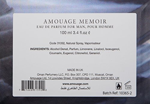 Amouage Memoir Man - Agua de perfume