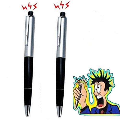 AMOYER 2 Pcs Electric Pen Choque con la batería Diversión Broma de la Broma del Truco de los Juguetes de Broma