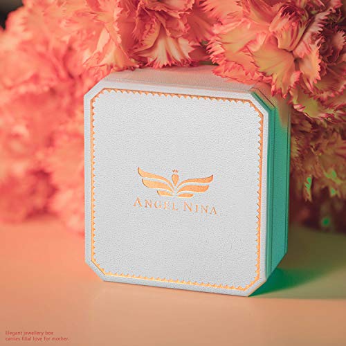 ANGEL NINA Collares Mujer Regalos Serie Sueño de Mariposa, Un regalo de San Valentín para ella, Cúbica 5A/Cristales de Austria Collar para Mujer Joyas, Elegante Caja de Regalo