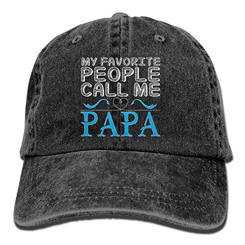 ANIDOG Mis Personas favoritas Llámame Papa Denim Hat Ajustable Women Low Baseball Caps