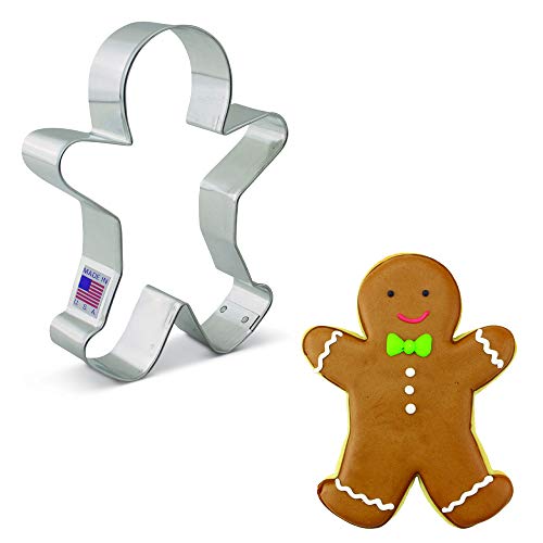 Ann Clark Cookie Cutters Cortador de la galleta del hombre de pan de jengibre feliz - 5 Pulgadas