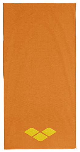 ARENA Beach Towel Toalla de Playa 2-Way, Adultos Unisex, Lily Yellow-Tangerine, TU