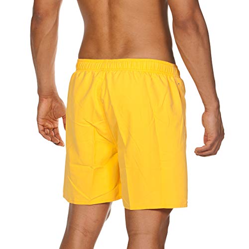 ARENA Fundamentals Logo Boxer Beach Short, Hombre, Lily Yellow-pix Blue, S