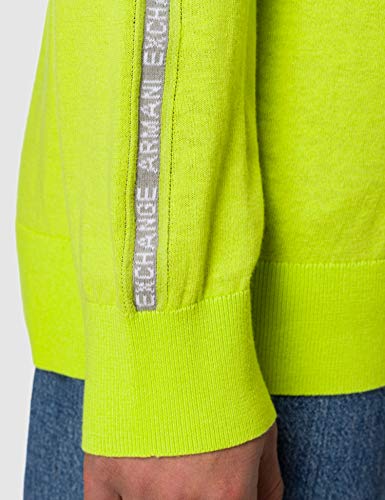 Armani Exchange Acid Lime-Sudadera, L para Hombre