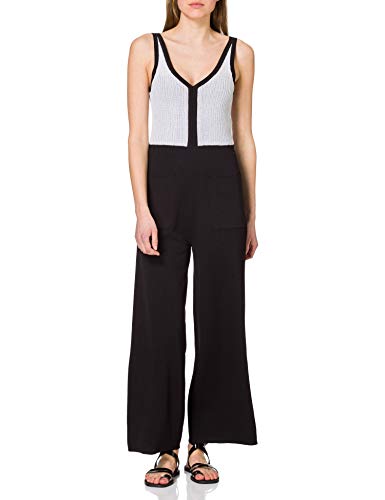 Armani Exchange Black/White Cold Shoulder, Negro y Blanco, S para Mujer