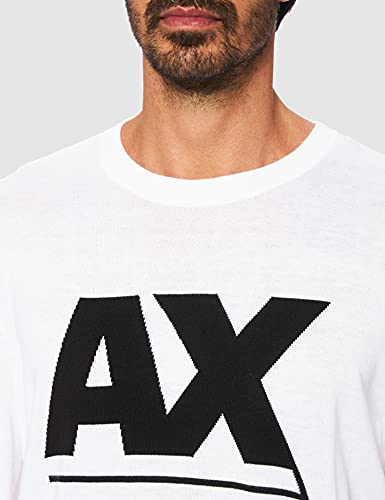 Armani Exchange Pullover Sweater, White, S