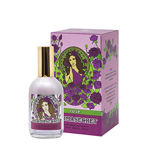 AROMASECRET ● Agua de tocador/Eau de toilette para Mujeres, frasco de 100 ML (3.4 Fl.oz.) ● Una Concepción de Perfume NUEVA (ROSE)