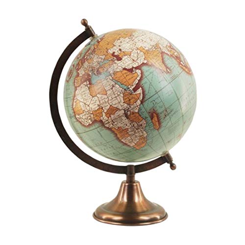 Art Deco Home - Globo Terraqueo 20 centimetros Bola del Mundo Interactivo Mapa Vintage