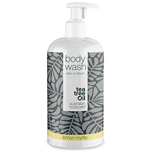 Australian Bodycare Body Wash 500ml | Con aceite de Árbol de Té y Mirto Limon | Gel de ducha para pieles secas y Manchadas |Para el cuidado diario de Granos, Picazón, Olor Corporal, Sudor