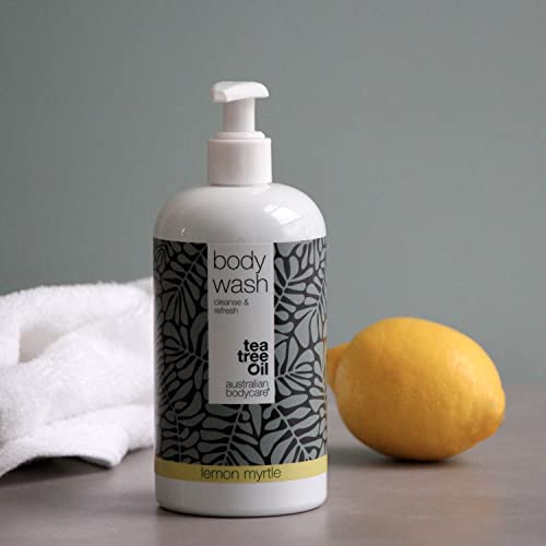 Australian Bodycare Body Wash 500ml | Con aceite de Árbol de Té y Mirto Limon | Gel de ducha para pieles secas y Manchadas |Para el cuidado diario de Granos, Picazón, Olor Corporal, Sudor